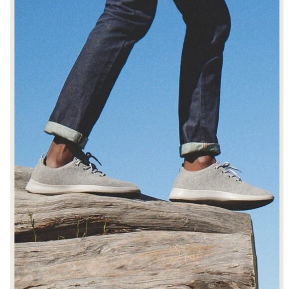 NIB! Allbirds Men's Sustainable Merino Wool Runner in Dapple Grey - Size 14 - Picture 4 of 13